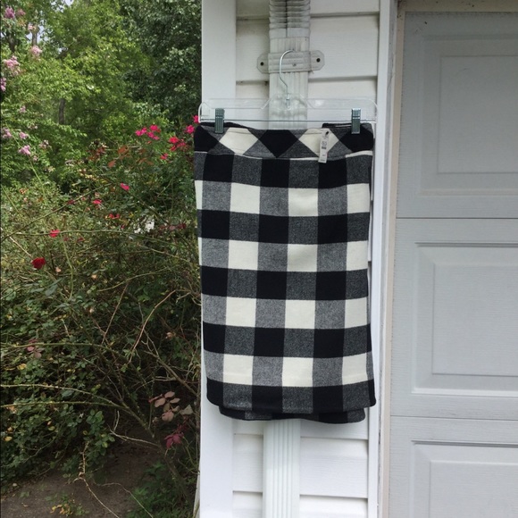 NWT Talbots Cream & Black Buffalo Plaid Wool Blend - Picture 7 of 7